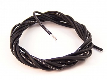 Black wire with MPPE insulation (16 AWG)