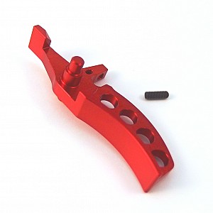Curved CNC trigger red
