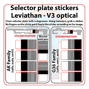 Selector plate stickers for Leviathan - V3 optical